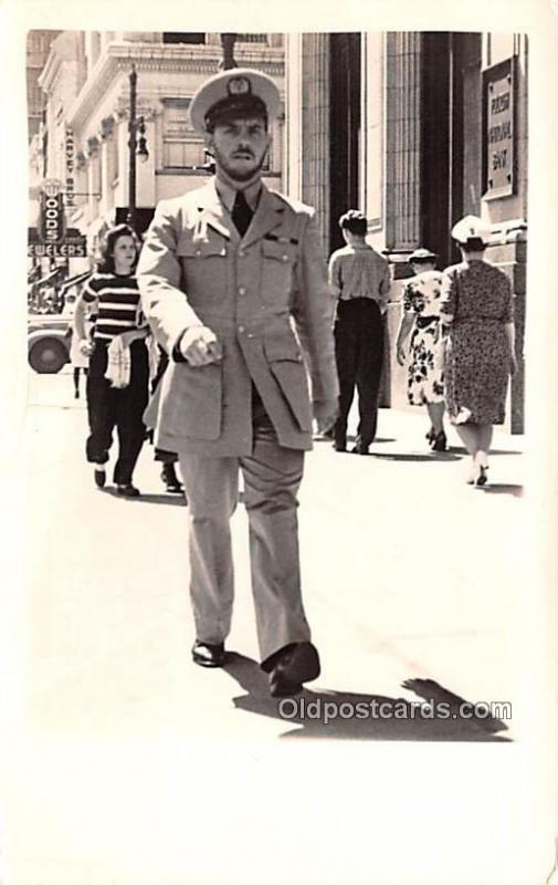 Navy Man Military Real Photo Soldier 1943 