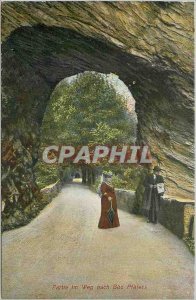 Postcard Old Party im Weg nach Bad Plafers