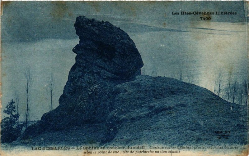 CPA Lac d'ISSARLES - Le Sphinx au coucher du soleil - Hautes Cevennes (484963)