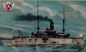 USS Texas Battleship Navy Postcard Ship