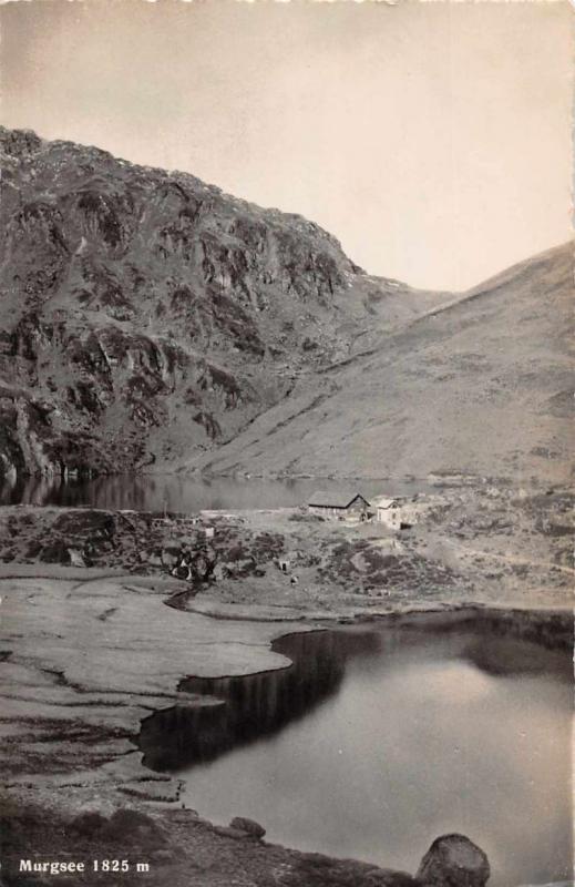 Murgsee Switzerland Scenic View Real Photo Antique Postcard J68804