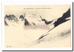 Dauphine Old Postcard La Barre des Ecrins (4103m)