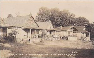 Maine Grand Lake Stream Treadwells Camps Real Photo RPPC