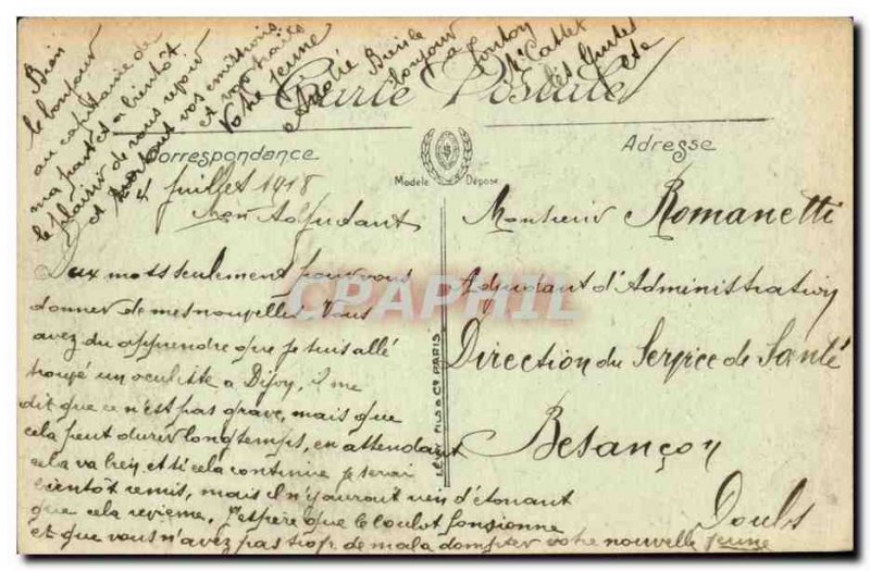 Dijon Old Postcard General view