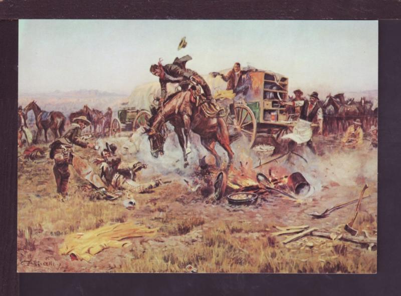 Camp Cook's Troubles Charles Russell Post Card 2881