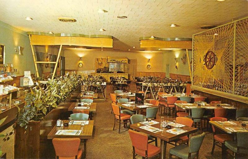 Rocky Mount North Carolina Rio Restaurant Interior Vintage Postcard K87687