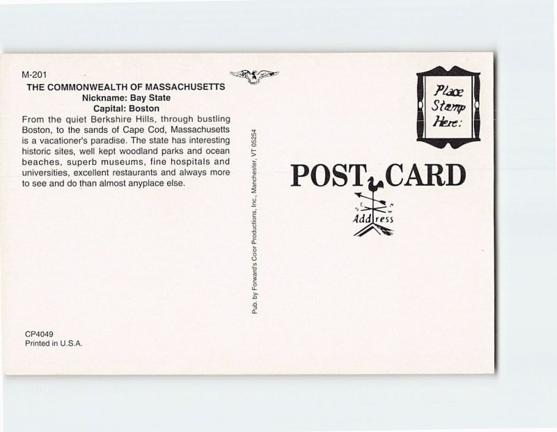 Postcard Massachusetts