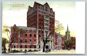 YMCA Building    Buffalo  New York  Postcard   c1910