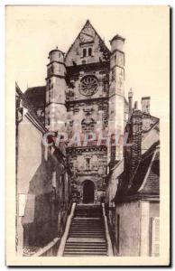 Old Postcard The Illustree Yonne Saint Florentin Great Degrees North Portal o...