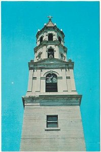 Bell Tower Of Catholic Cathedral, St. Augustine Florida, Vintage Chrome Postcard