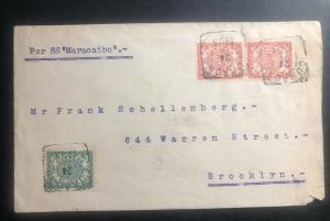 1905 Curacao cover to Brooklyn NY USA via SS Maracaibo