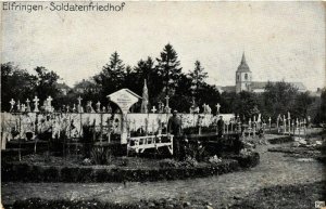 CPA ELFRINGEN Soldatenfriedhof (478879)