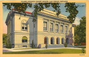 NV, Las Vegas, Nevada, County Court House, Curteich No. 7A-H2352