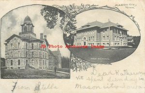 IA, Mason City, Iowa, High School, Central School, MultiView, 1906 PM, Mann Pub