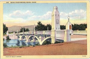 Postcard BRIDGE SCENE Boise Idaho ID AI0666