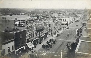 IA, Le Mars, Iowa, RPPC, Sixth Street, Business Section, Dabbs Photo No 7