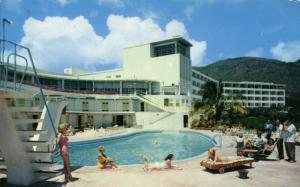 virgin islands, ST. THOMAS, Virgin Isle Hotel, Swimming Pool (1960s) Postcard