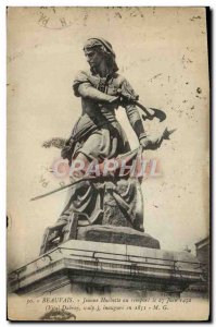 Old Postcard Beauvais Jeanne Hachette in Rampart