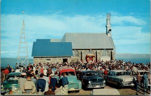 Vtg Our Ladys Shrine of Mount Saint Joseph Pilgrimage Day Quebec Canada Postcard