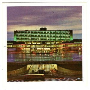 Downtown Building, Small 3 X 3 inch Plastichrome Card, Toronto, Ontario, 1970...