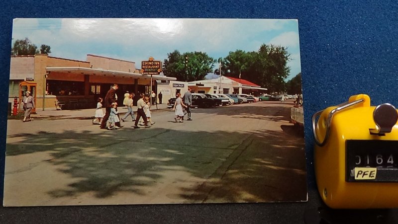 STD Vintage Eskimo Inn Winona Lake Christian Assembly Indiana Old Cars Unposted