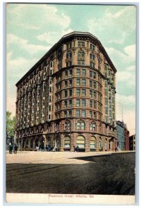 1908 Piedmont Hotel Building Horse Carriage Street View Atlanta GA Postcard