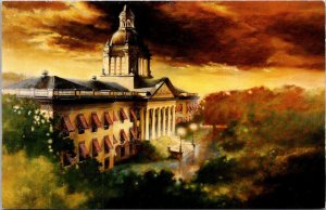 Florida Tallahassee The Old Capitol Oil Painting By Ed Jonas
