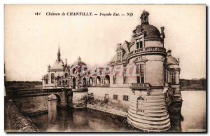 Old Postcard Chateau de Chantilly East Facade