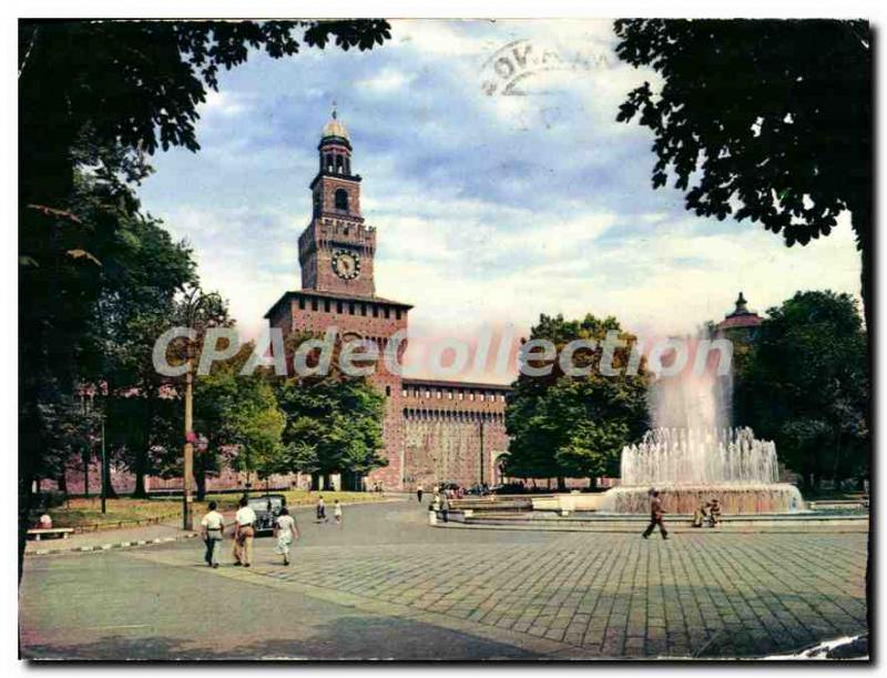 Modern Postcard Milano Castello Sforzesco Castle Sforzesque