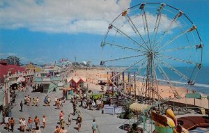 Santa Cruz California Santa Cruz Beach Ferris Wheel Vintage Postcard AA50888