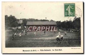 Postcard Old Football Montsoult Villa Bethanie