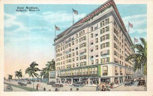 HOTEL MARKHAM GULFPORT MISSISSIPPI POSTCARD (1920s)