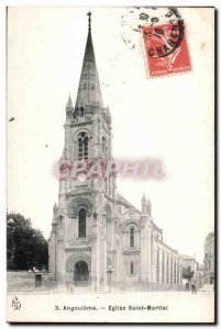 Old Postcard Angouleme Church Saint Martial