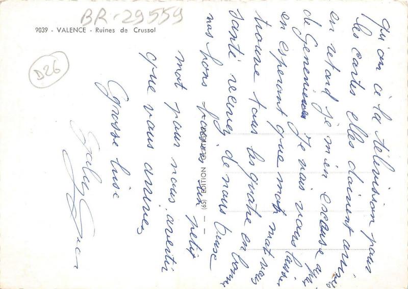 BR29559 Valence Ruines de Crussol france