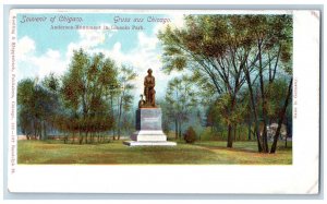 Chicago Illinois IL Postcard Anderson-Monument In Lincoln Park c1905's Antique