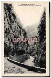 Old Postcard Haute Vallee De I & # 39Aude Gorges St Georges De Pres Axat