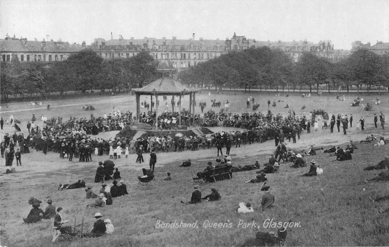 BR75399 bandsatnd queens park real photo  glasgow scotland