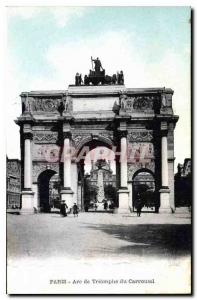  Vintage Postcard Paris Arc de Triomphe of the Carousel