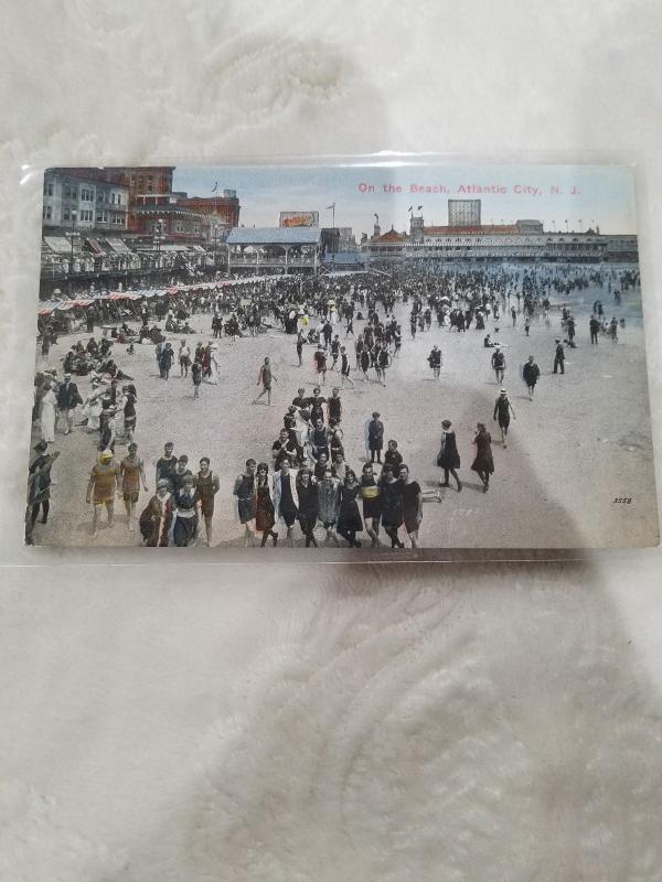 Antique Postcard Atlantic City, On the Beach, Atlantic City, N.J.