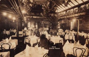 New York City Enrico and Paglieri Restaurant Dining Room Real Photo PC AA30466
