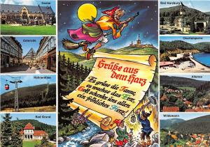 BG10586 witch cable train grusse aus dem harz multi views goslar altenau germany