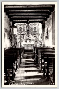 Mission San Juan Capistrano California RPPC Postcard D22