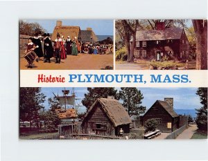 Postcard Historic Plymouth Massachusetts USA