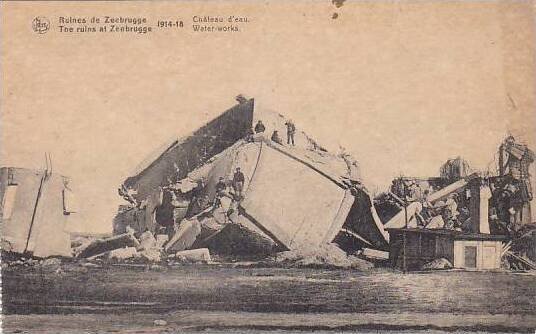 Belgium Ruines de Zeebrugge 1914-18 Chateau d'eau