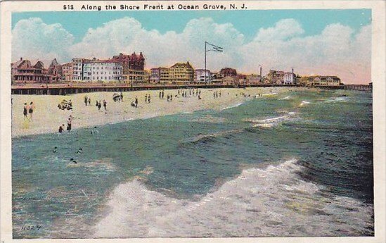 New Jersey Ocean Grove Along The Shore Front At Ocean Grove