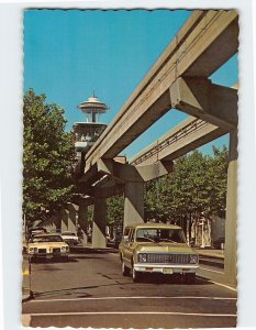 Postcard Seattle's Monorail, Seattle, Washington