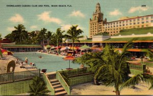 Florida Miami Beach Everglades Cabana Club and Pool 1941