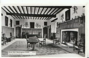 Northamptonshire Postcard - Great Hall - Rockingham Castle - RP - Ref 20071A