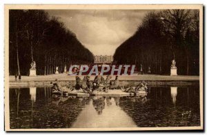 Old Postcard Versailles Palace gardens Basin & # 39aPollon