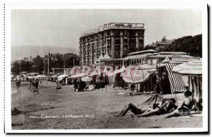 Old Postcard Cannes Plage du Midi